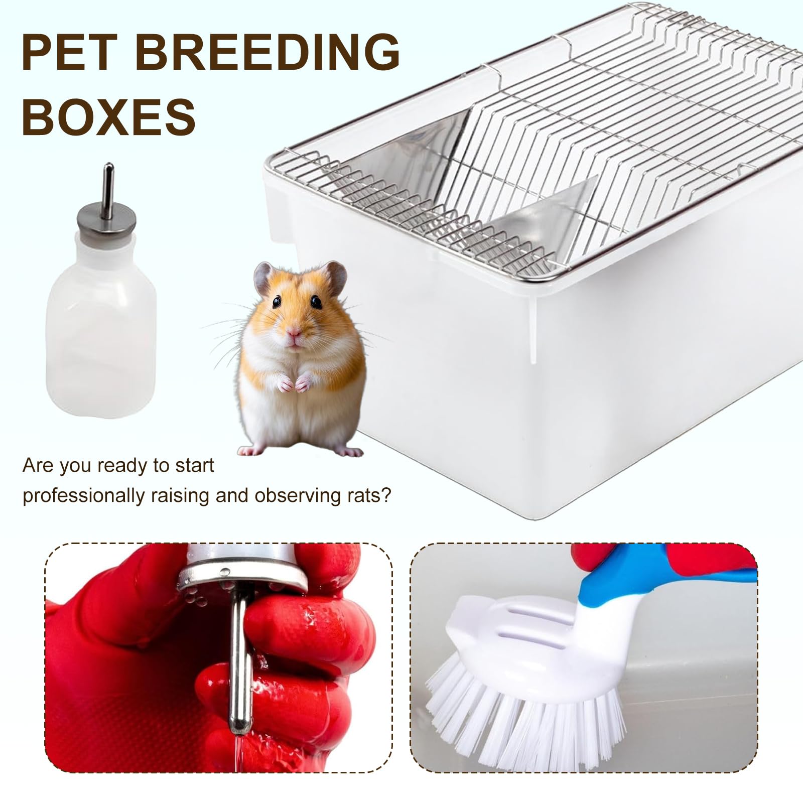 マウス・ラット飼育ケージ　5個セット Amazon.co.jp: Rotulark 大型実験用マウスケージ 実験用ラットげっ歯類