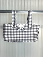 Bolso para carro Vichy gris