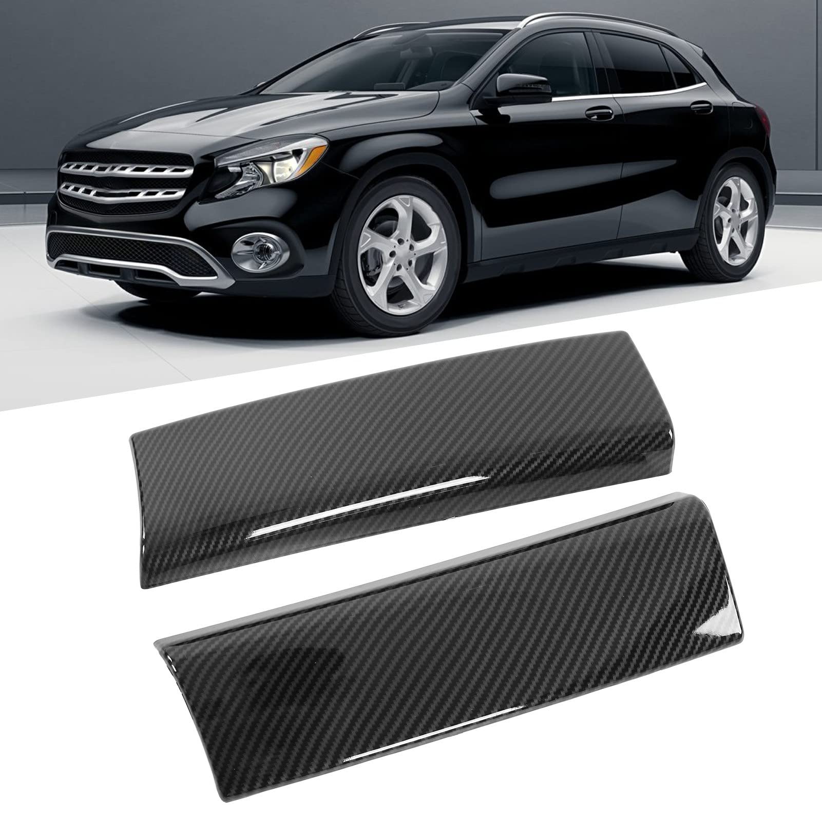 2 szt. Środkowy podłokietnik Box Trim Cover Carbon Fiber Style