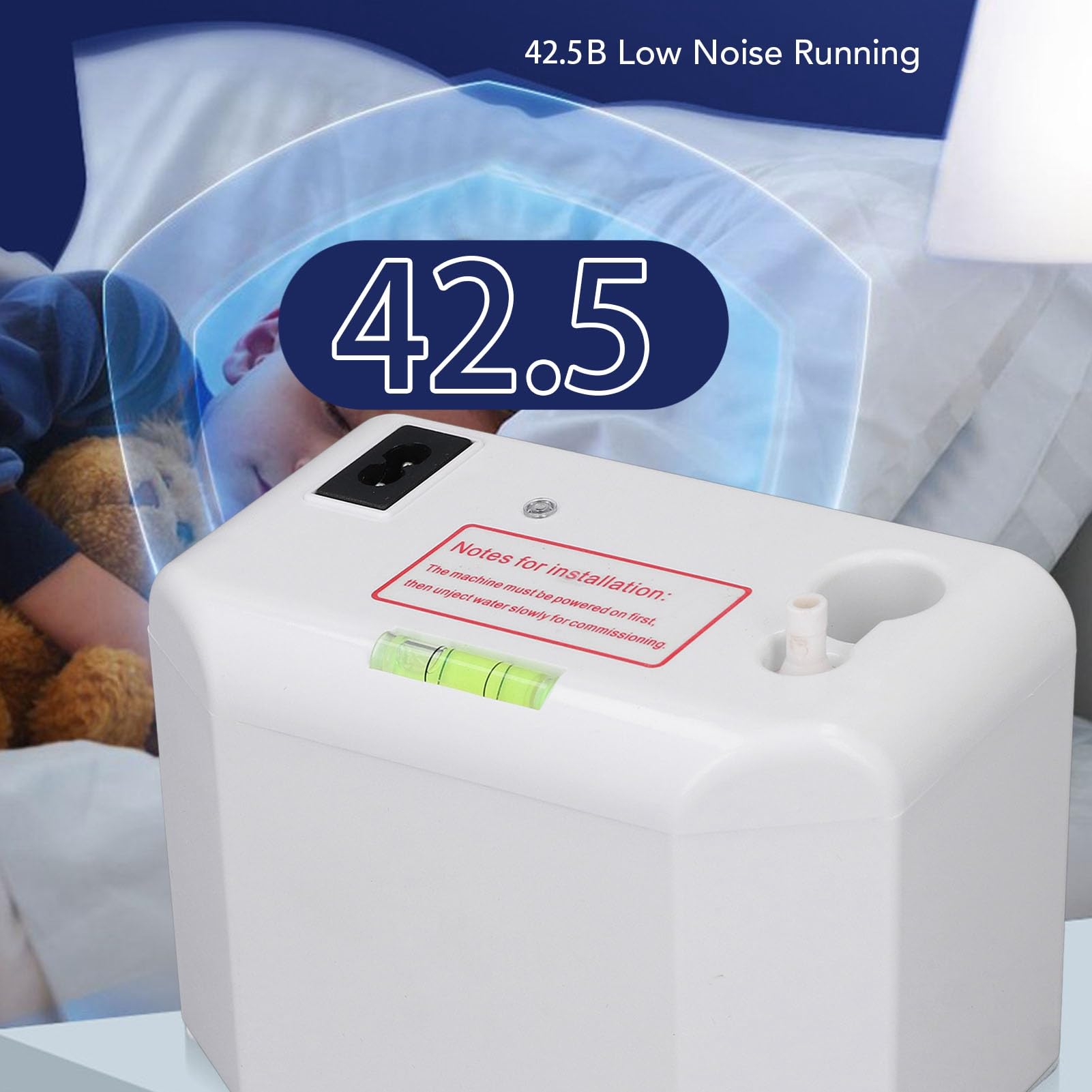 Leise Kondensatablaufpumpe mit 40 L/h, Geräuscharme Automatische Kondensatentfernungspumpe für Klimaanlage und Eismaschine, 200 Ml Fassungsvermögen