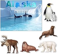 Vista 17 de Kanayu 6 piezas Adhesivos magnéticos para puerta de crucero de aventura grandes, imanes de barco, imanes de ancla, decoración de crucero, imanes