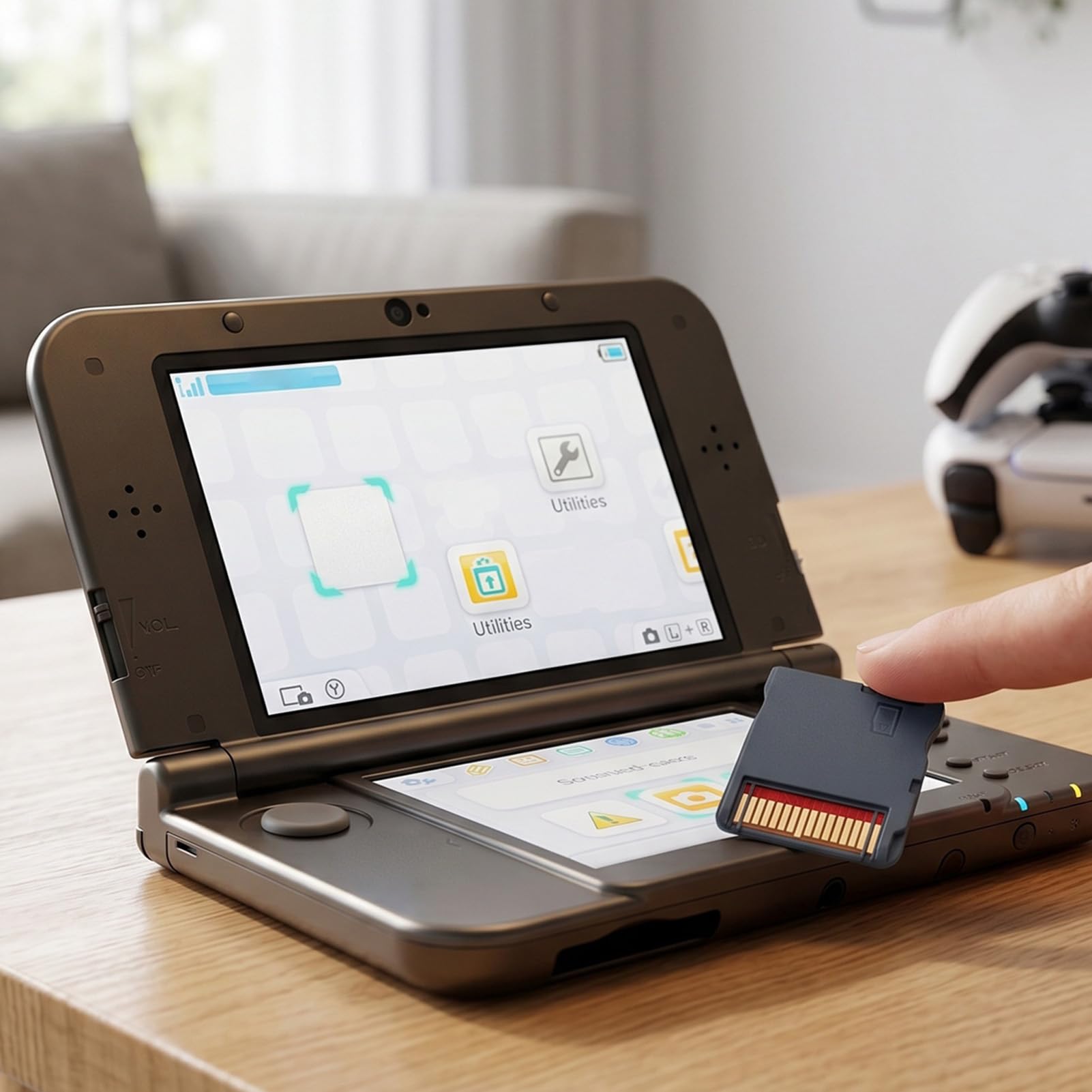 Cryfokt Karta Flash do Gier Wideo dla 2DS 3DS z wbudowaną pamięcią 64 GB