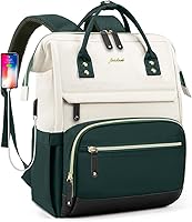 Vista 10 de Mochila para laptop de mujer, para trabajo - Compatible con laptops de 15.6 pulgadas con compartimento para computadora, impermeable, profesional