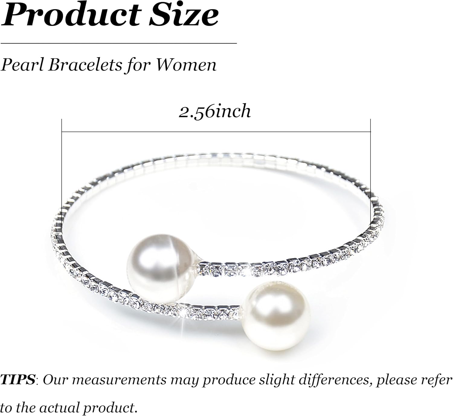 Pearl Bracelet for Women Gifts Trendy Stuff Dainty Pearl Bracelet White Baroque Pearls Wrist Bracelets Bridesmaid Bridal Wedding Jewelry Gifts - Image 6