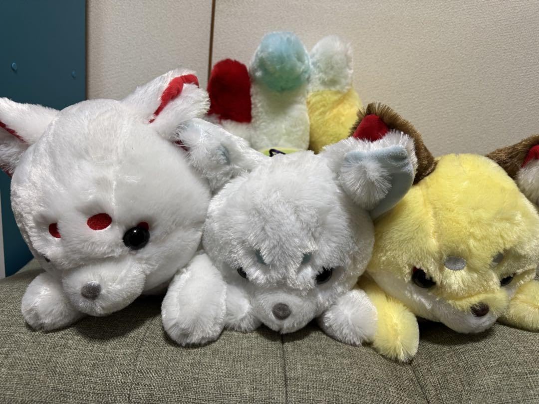 Amazon.co.jp: ちょコンと管キツネ 超BIGぬいぐるみセット