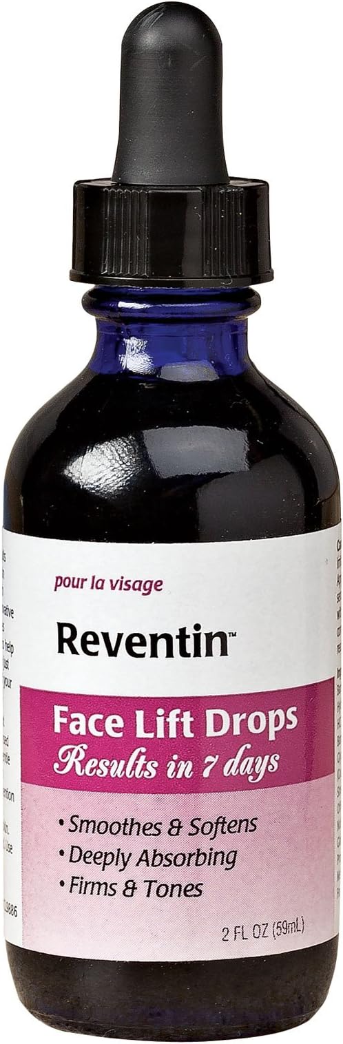 Reventin Face Lift Drop Serum Helps Fight Wrinkles Age Spots and Dry Skin in 7 Days. Diminish Appearance of Wrinkles By 45% in 4 Weeks! 2oz