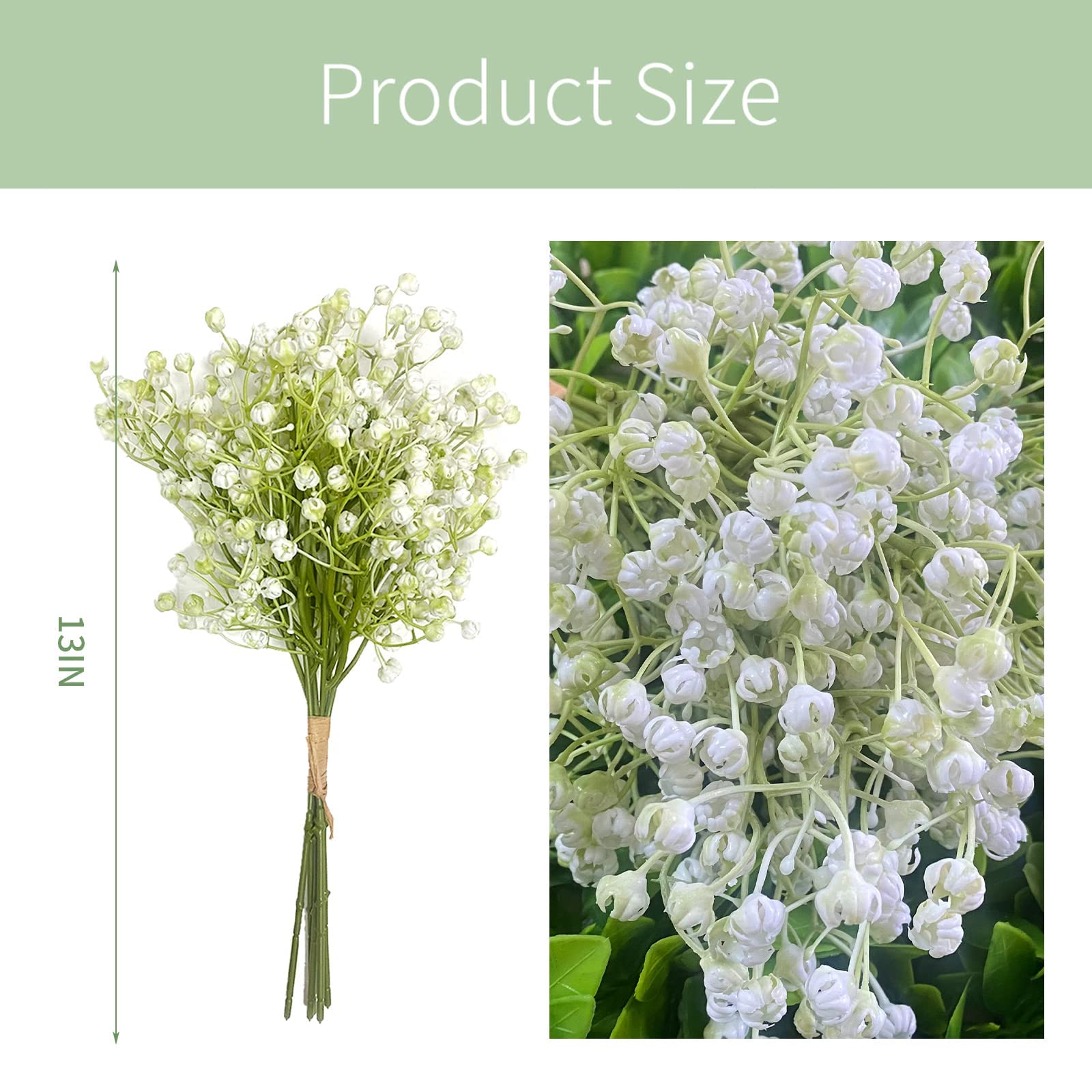 Gypsophila Faux Baby's Breath Flores artificiales Suministros de boda y accesori