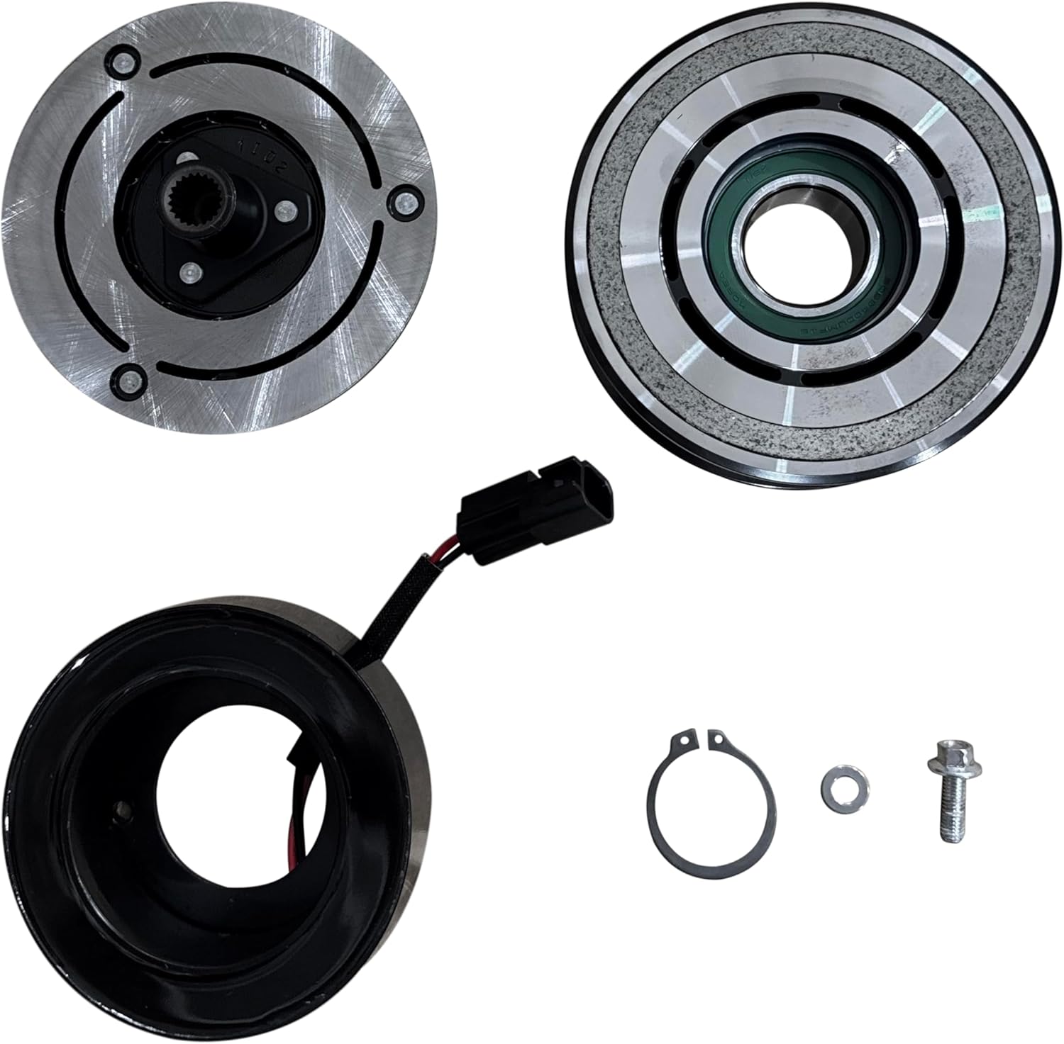 RYC New Automotive Air Conditioning Compressor Clutch IH322-CL (Fits Ford F-250 6.7L 2011, 2012, 2013, 2014, 2015, 2016; Fits Ford F-350 6.7L 2011-2016)