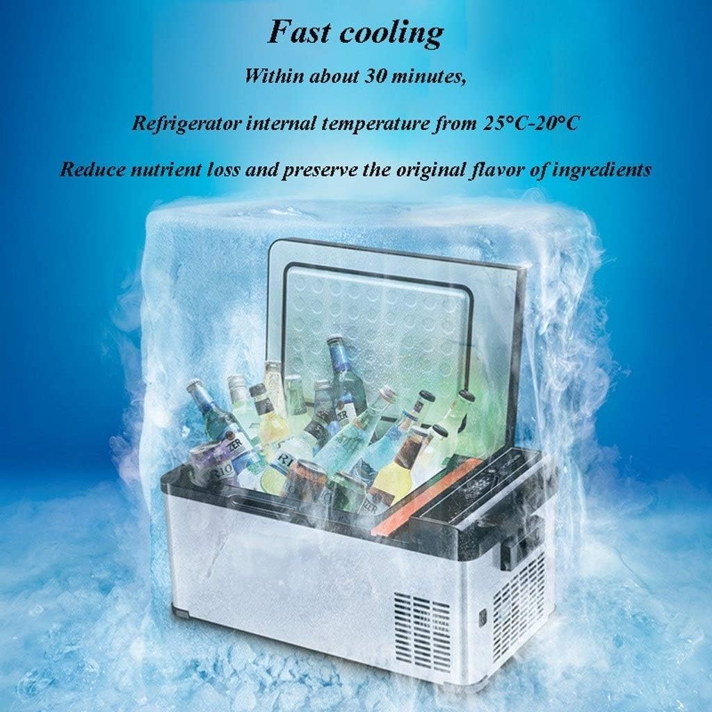 18L Table Top A+ Energy Rating Fridge Blac，Stainless Steel Look Tabletop Mini & Ice Box