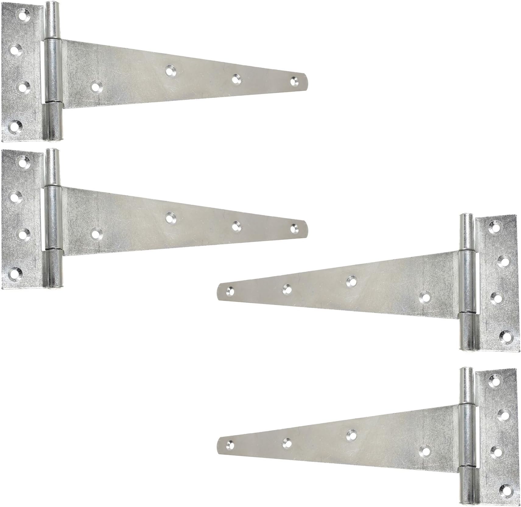 2X Heavy Duty Gate Strap Hinges 150mm / 6" Galvanised T Tee Inch Shed