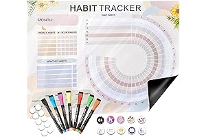 Magnetic Habit Nest: Workout Journal and Goal-Setting Powerhouse