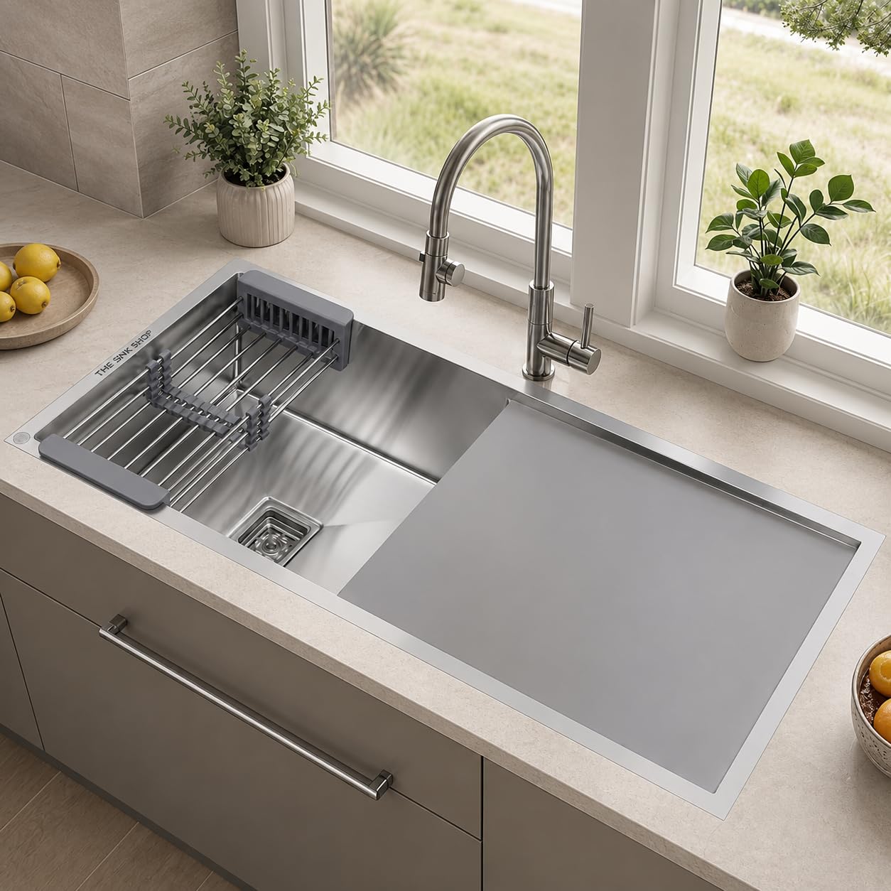 Stainless Steel Double Bowl Kitchen Sink - THE SINK SHOP -19