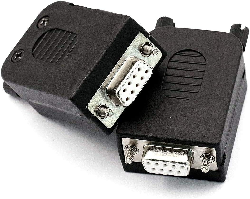 4 Pezzi DB9 Senza Saldatura RS232 D-Sub Seriale a terminale a 9 Pin Connettore Adattatore Femmina Scheda di Breakout (con Dado)