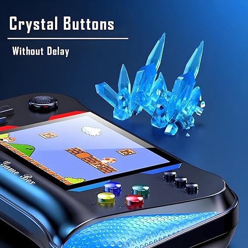 Miniatura 7 de SUP - Consola de juegos de mano retro, 500 juegos clásicos, pantalla LCD de 3.5 pulgadas, consola de videojuegos portátil, compatible con 2