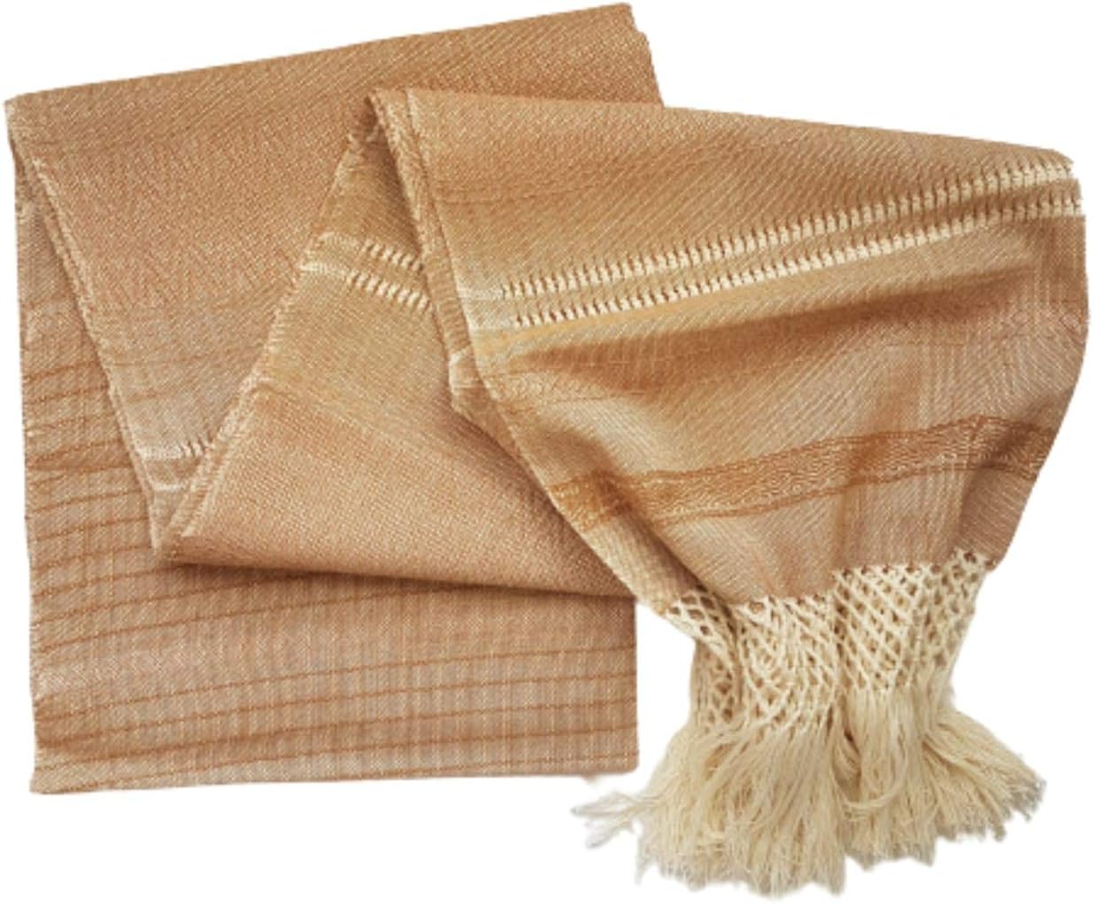 Baby Trapoz Mexican Rebozo Scarf, Shawl w/articela detail, Ideal for Natural Birth, Doula Massage, 98.5", Capuchino