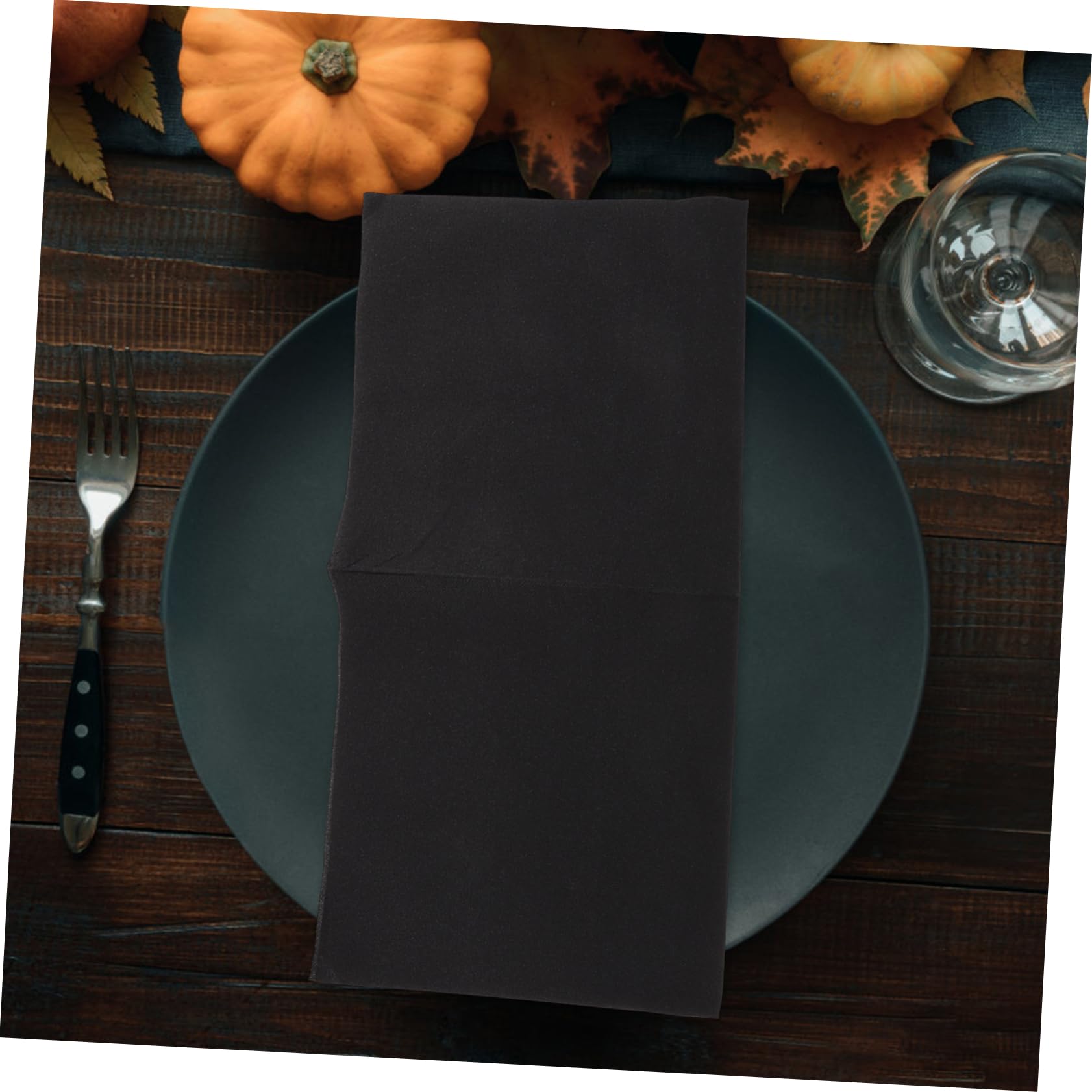 DECHOUS 50pièces Serviettes Papier Noires Jetables pour Mariage Événements Et Restaurants Serviettes Épaisses Et Élégantes