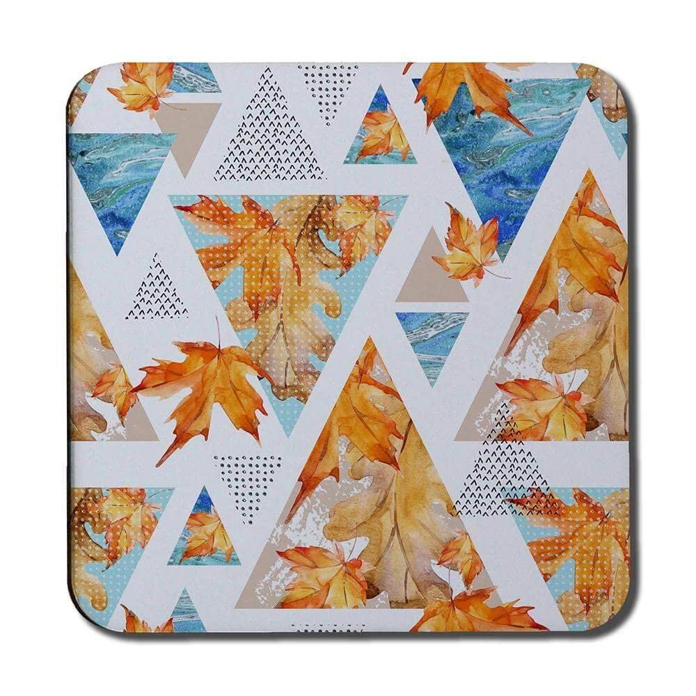 Dessous-de-verre feuille d'érable d'automne idée cadeau crémaillère