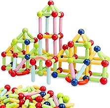 Sky Tech® Magnetic Sticks Building Blocks for Kids Toys for Girls | Magnetic Toys for Boys Age 3+Year 4 5 6 7 8 10 12 14 Old Educational Stem Learning Magnet Stick with Balls Game (25 pcs)