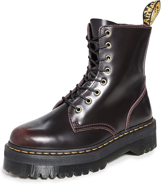 Platform red doc martens Clearance