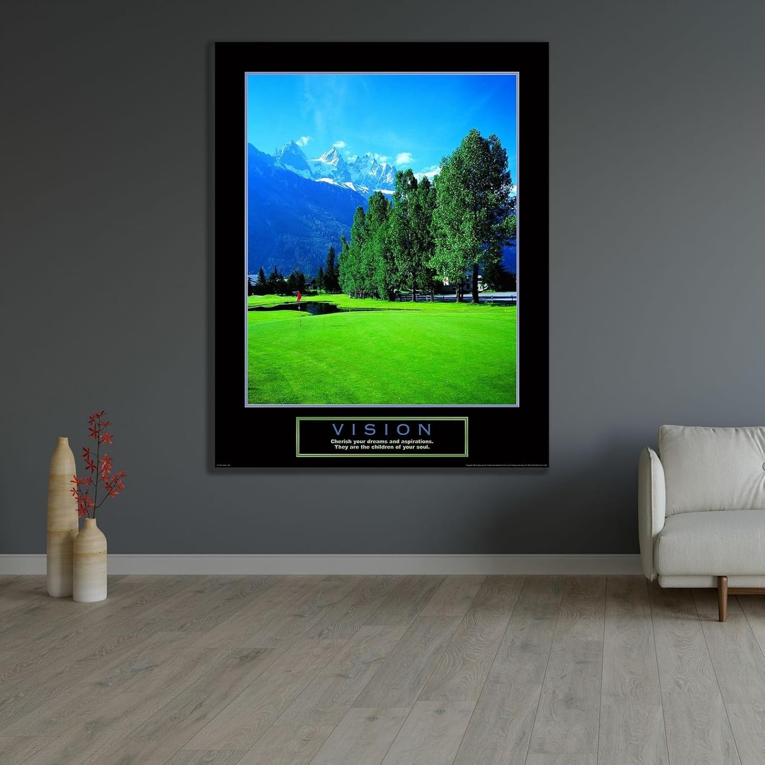 ArtDirect Golf in the Clouds Unframed Art Print Giclee Poster by Unknown - Ready for Framing with Customization Sizes 8x10, 11x14, 16x20, 24x31, 36x46, and 47x60 Inches
