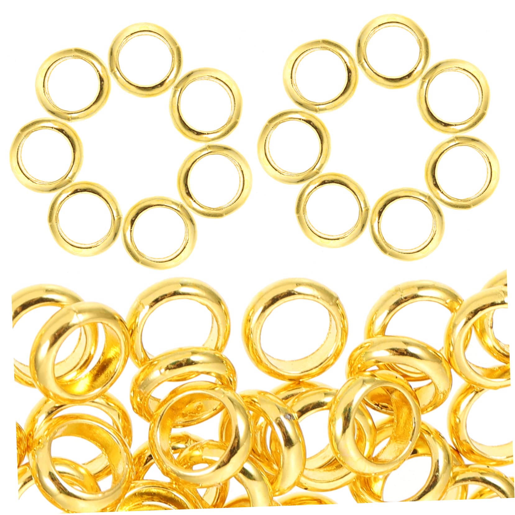 Uonlytech 5 Set Accessori Per La Lega Di Gioielli Perle Perline Distanziatrici Dorate Perle Per La Produzione Di Gioielli Creazione Di Spaziali Golden 100 Pezzi*5