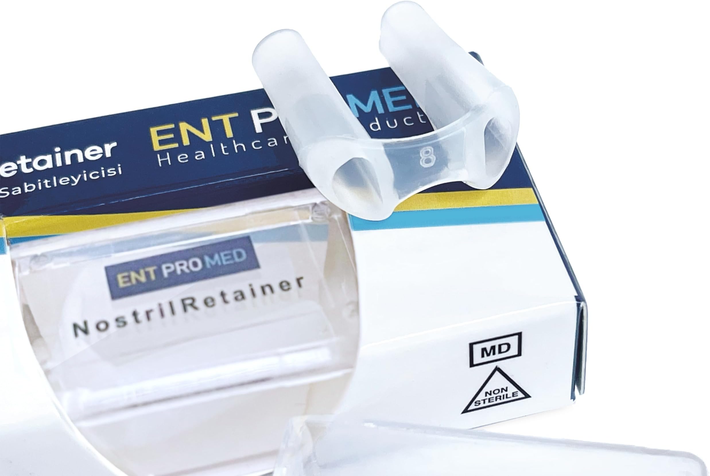 Nostril Retainer, Silicone Tubes for Post Nasal Surgery, After Rhinoplasty. Size 7.