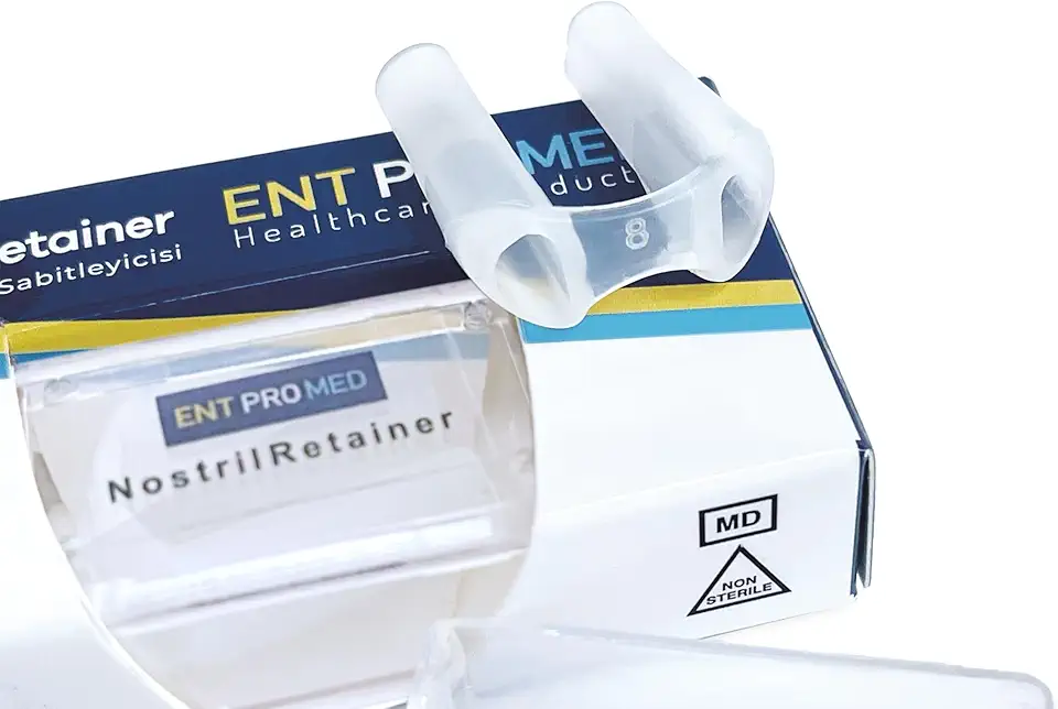 Retentor de narinas, tubos de silicone para pós-cirurgia nasal, após rinoplastia