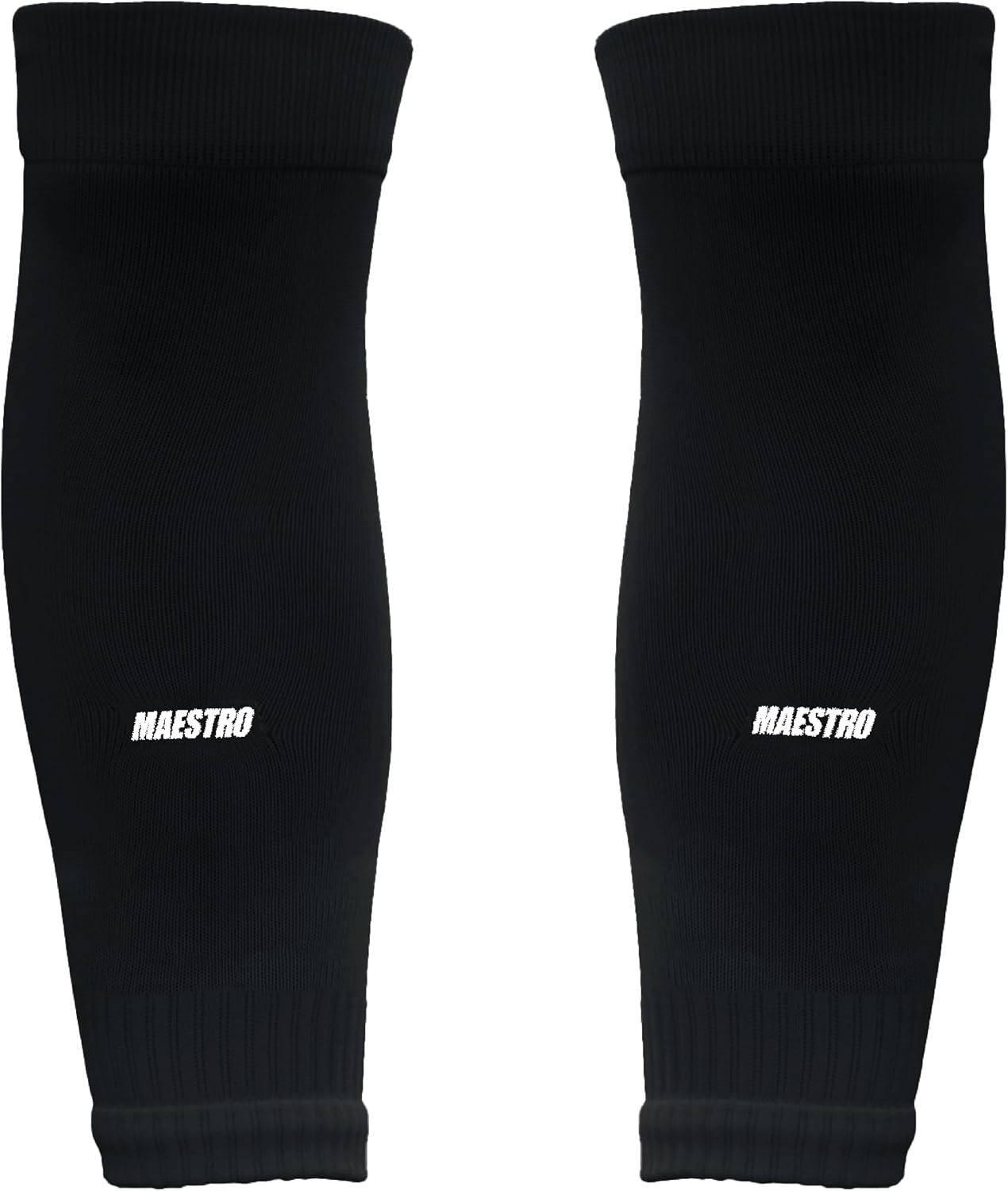 Maestro Leg Sleeves - Calf Compression Sleeves for Men & Boys, Compatible With Shin Guards & Grip Socks for Soccer, Football