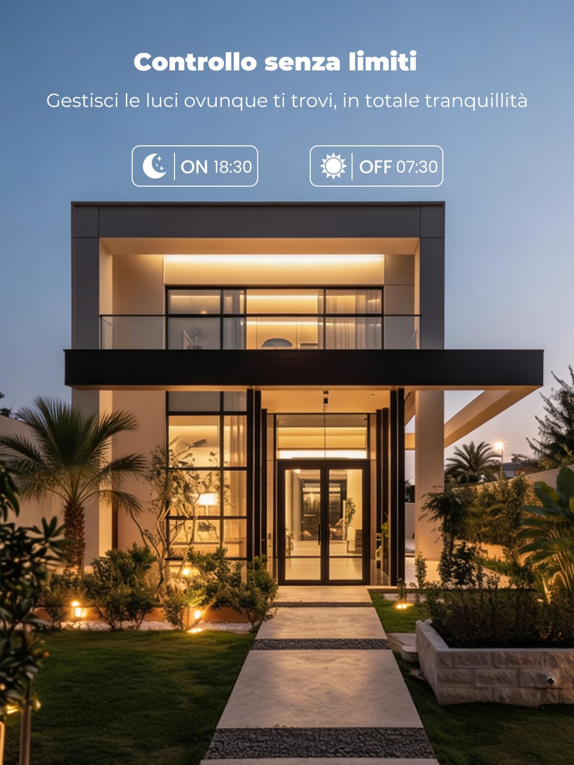 Plafoniera LED Soffitto Moderna Smart WiFi, Lampadario di Design a 6 Anelli 76W, Dimmerabile con App e Telecomando, Compatibile con Alexa e Google Home per Soggiorno Camera da Letto, Bianco