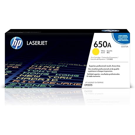 HP Color LaserJet Enterprise Toner Cartridge CE271A, Yellow