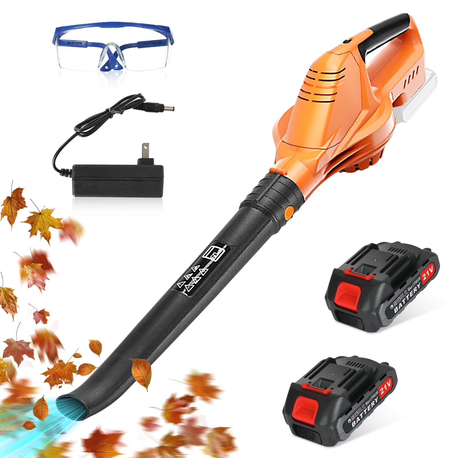 ❤️ブロワー 充電式 セット❤️21V 2000mAh バッテリー2個付コードレス WOOFLY ブロワー 充電式 セット21V 2000mAh バッテリー2個付