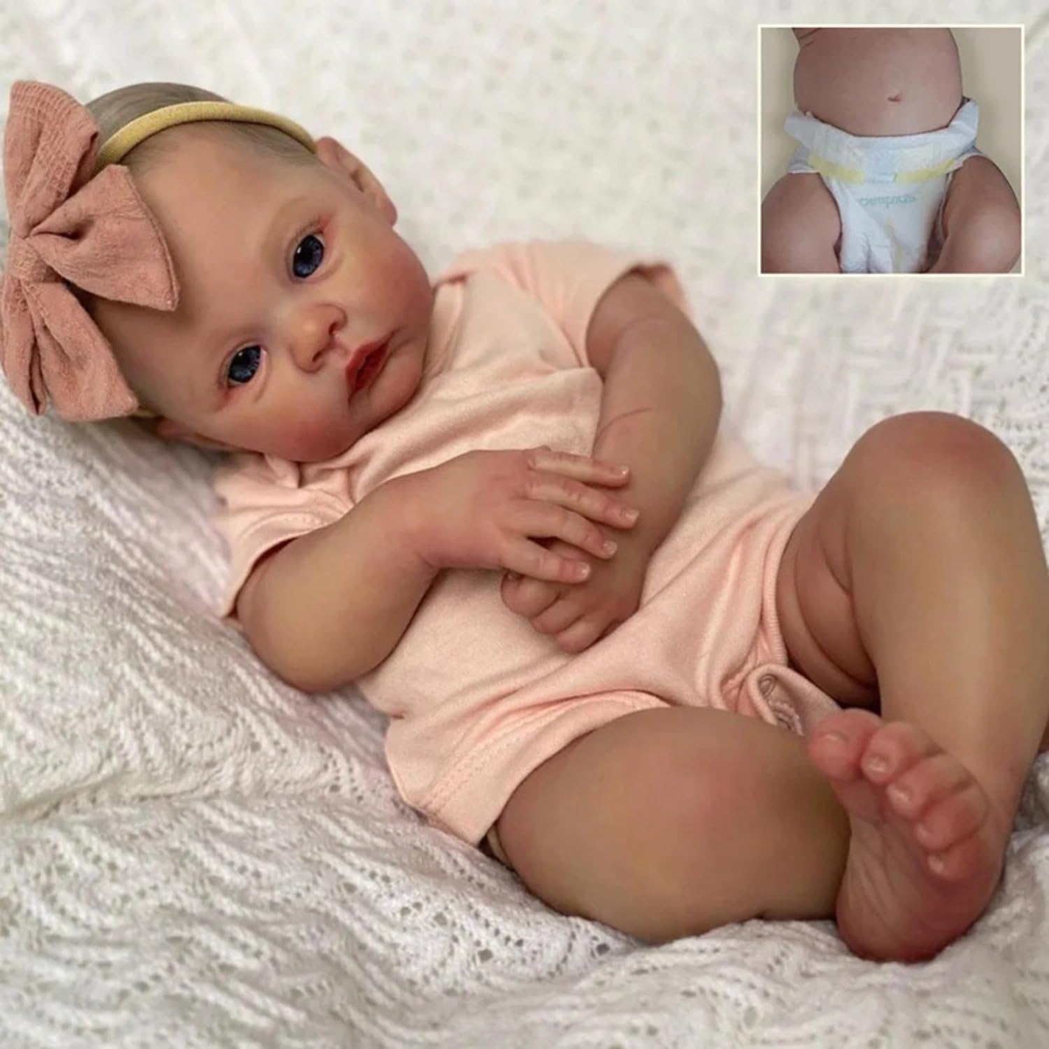 Lonian Reborn Babies Bambole 18 Pollici Realistico Neonato Bambole Ragazza