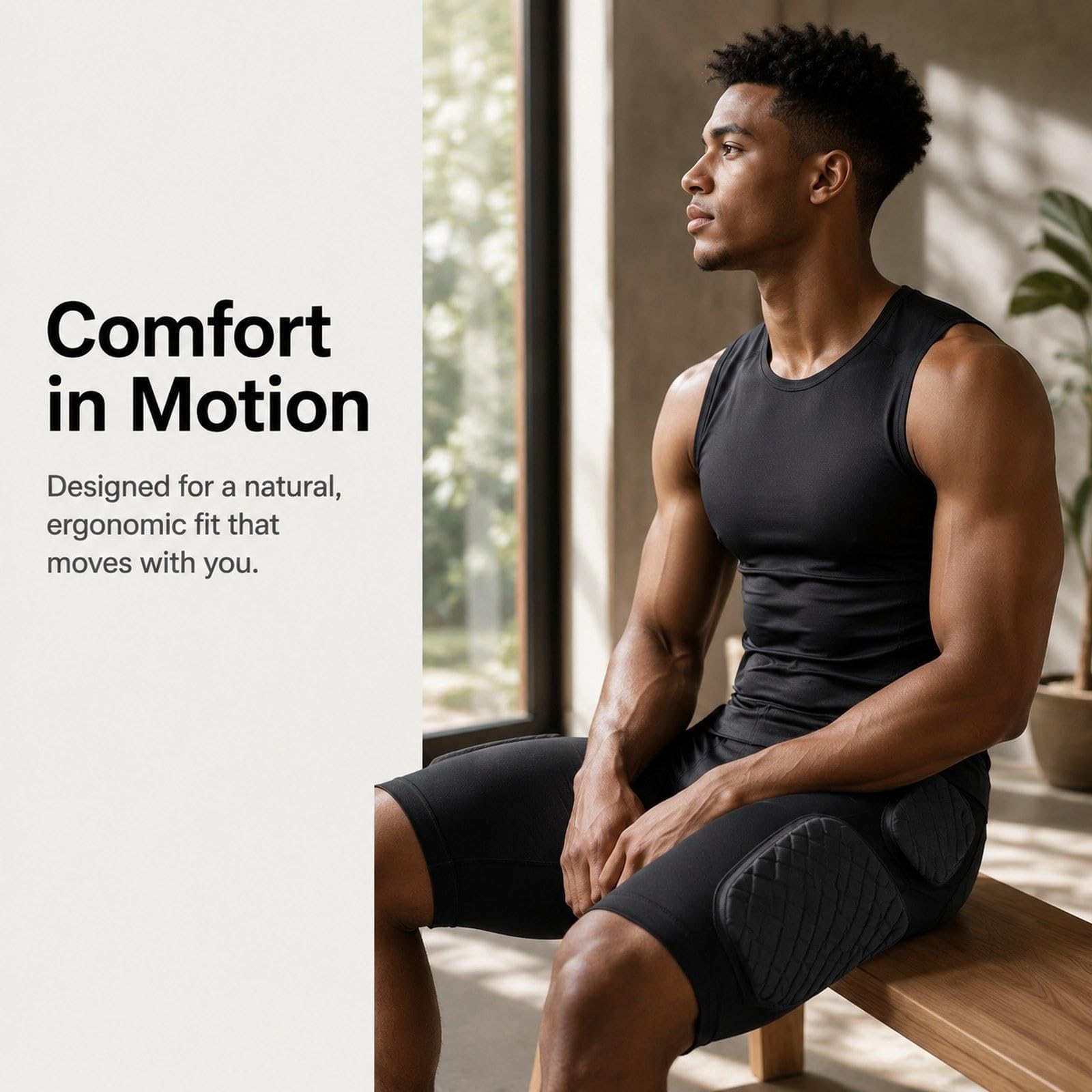 Pantaloncini da Portiere con Imbottitura sulle Cosce, Pantaloncini a Compressione, Pantaloni di Protezione per I Fianchi, Intimo Sportivo, Traspiranti
