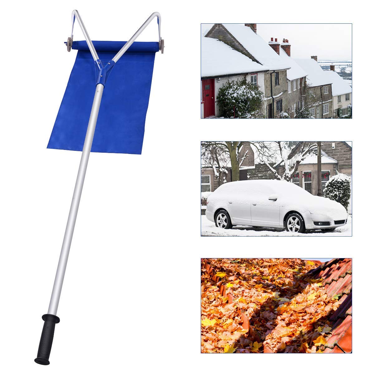 Buy Roof Snow Rake Removal Tool 20 Ft with Adjustable Telescoping
