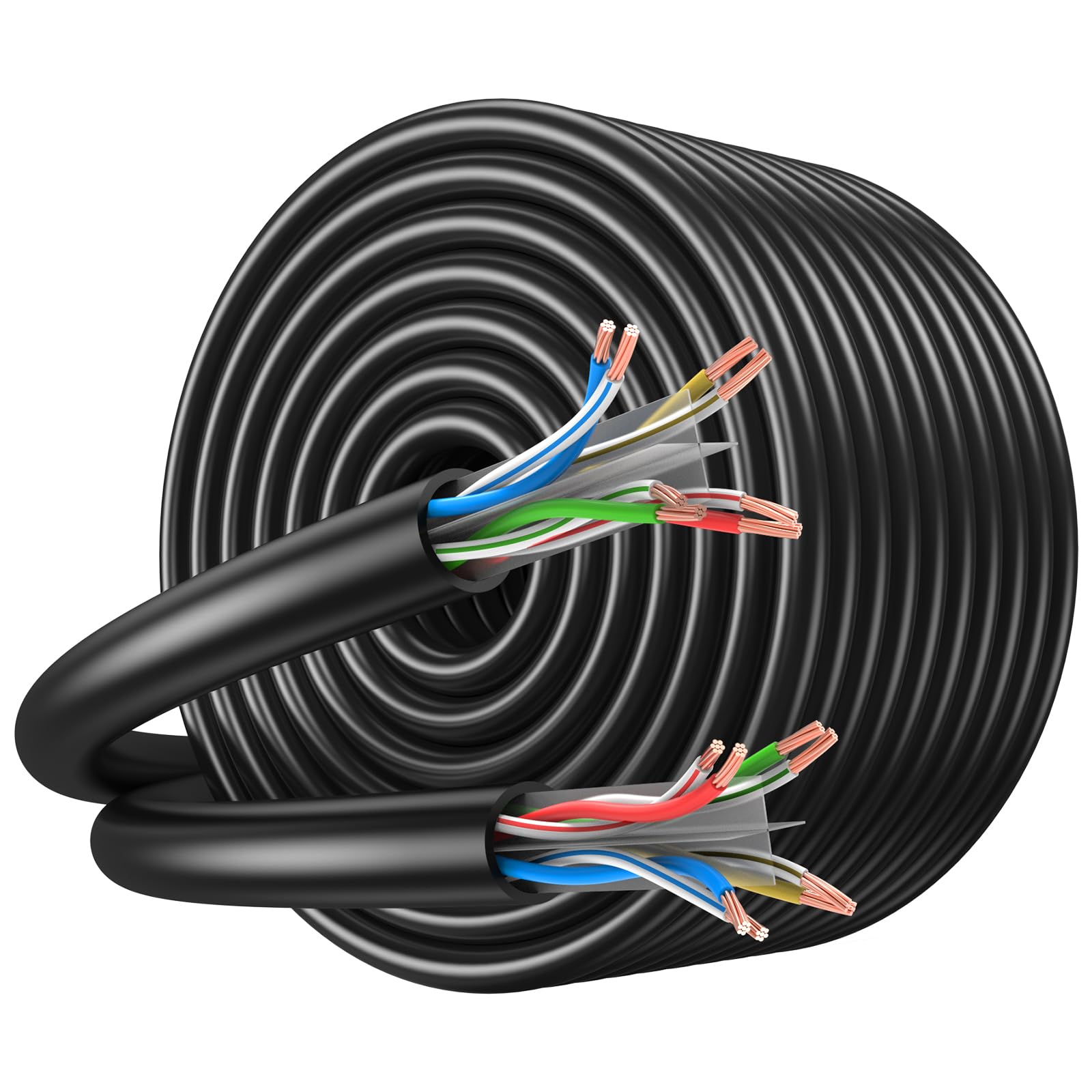 Cat6 LAN Kabel Netzwerkkabel 200m UTP 26AWG 500MHz - Kabelrolle für Verkabelung, Büro & Gaming, Cat.6