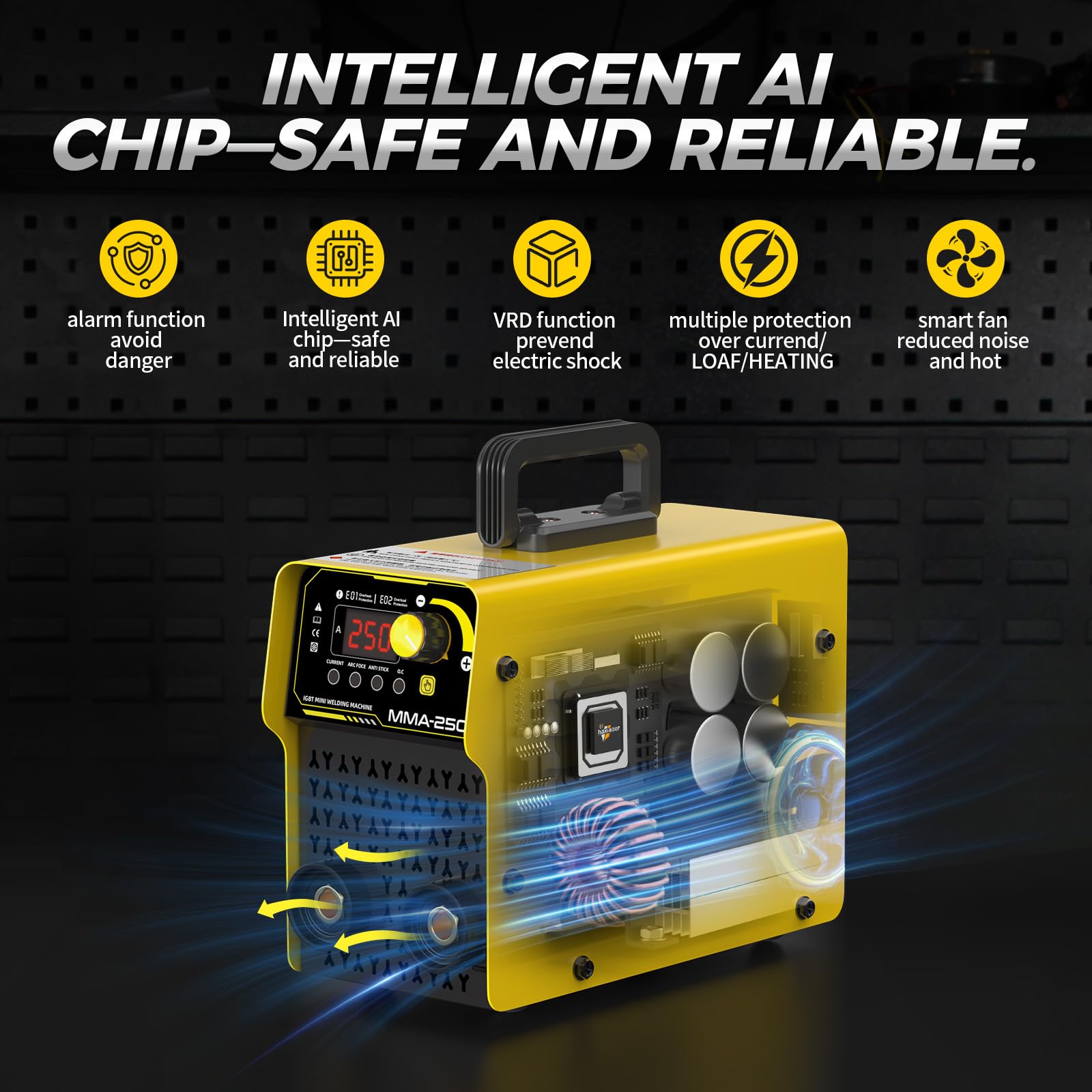 HAXIAOER 250A Mini Poste a Souder ARC,2 in 1 ARC/STICK/LIFT TIG