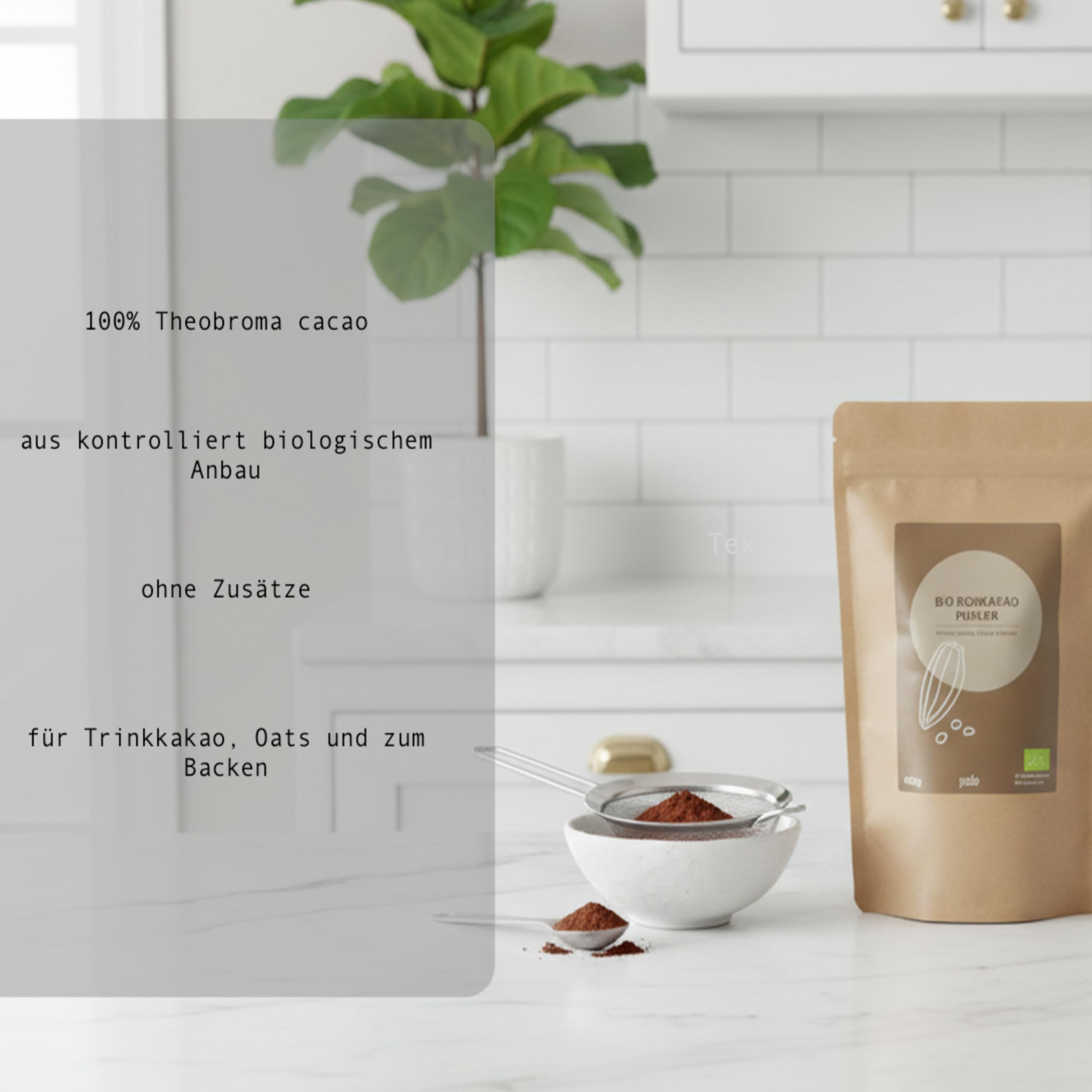ROHKAKAO | 100% Theobroma Rohkakao aus Peru | Spitzenqualität | Biologisch - Organic | Raw | yado (400 g)