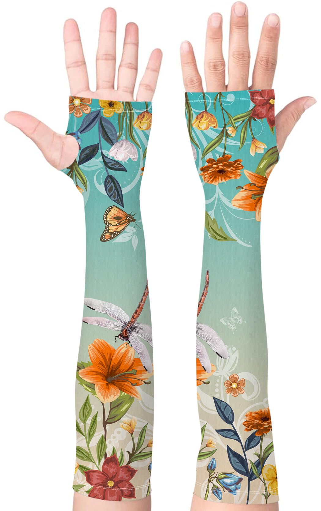 Gardening Sleeves for Women UV Sun Protection with Thumb Hole Anti-Scratch