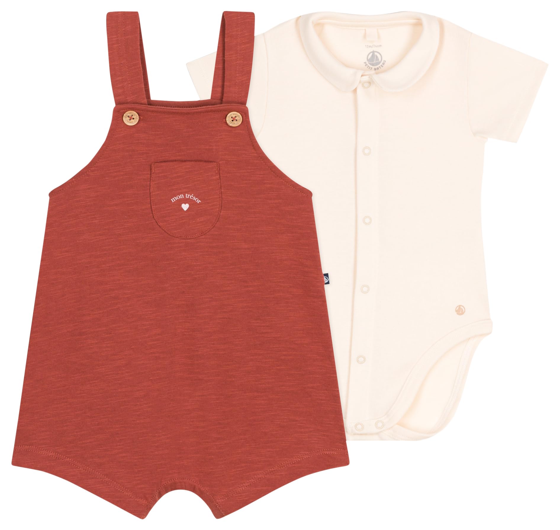 Petit Bateau Unisex Baby A09mp Latzhose (1er Pack)