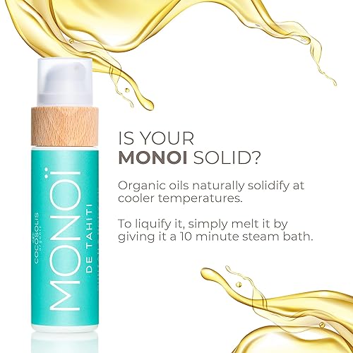 Miniatura 9 de COCOSOLIS MONOI - Acelerador de loción para cama bronceadora - Aceite de bronceado orgánico con vitamina E y monoi de Tahití - Loción bronceadora