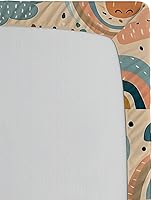 Vista 88 de Ambesonne - Sábana bajera ajustable multicolor, en colores y tres tamaños Azul y gris