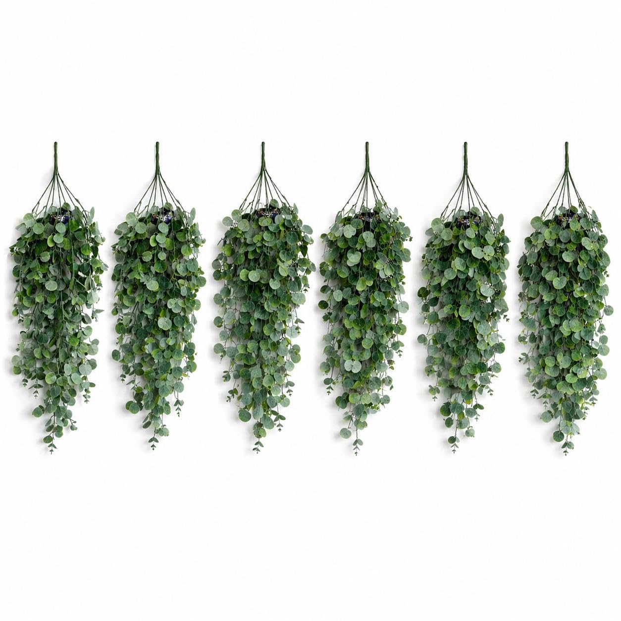 Multipack Leaf Design Artificial Hanging Plants