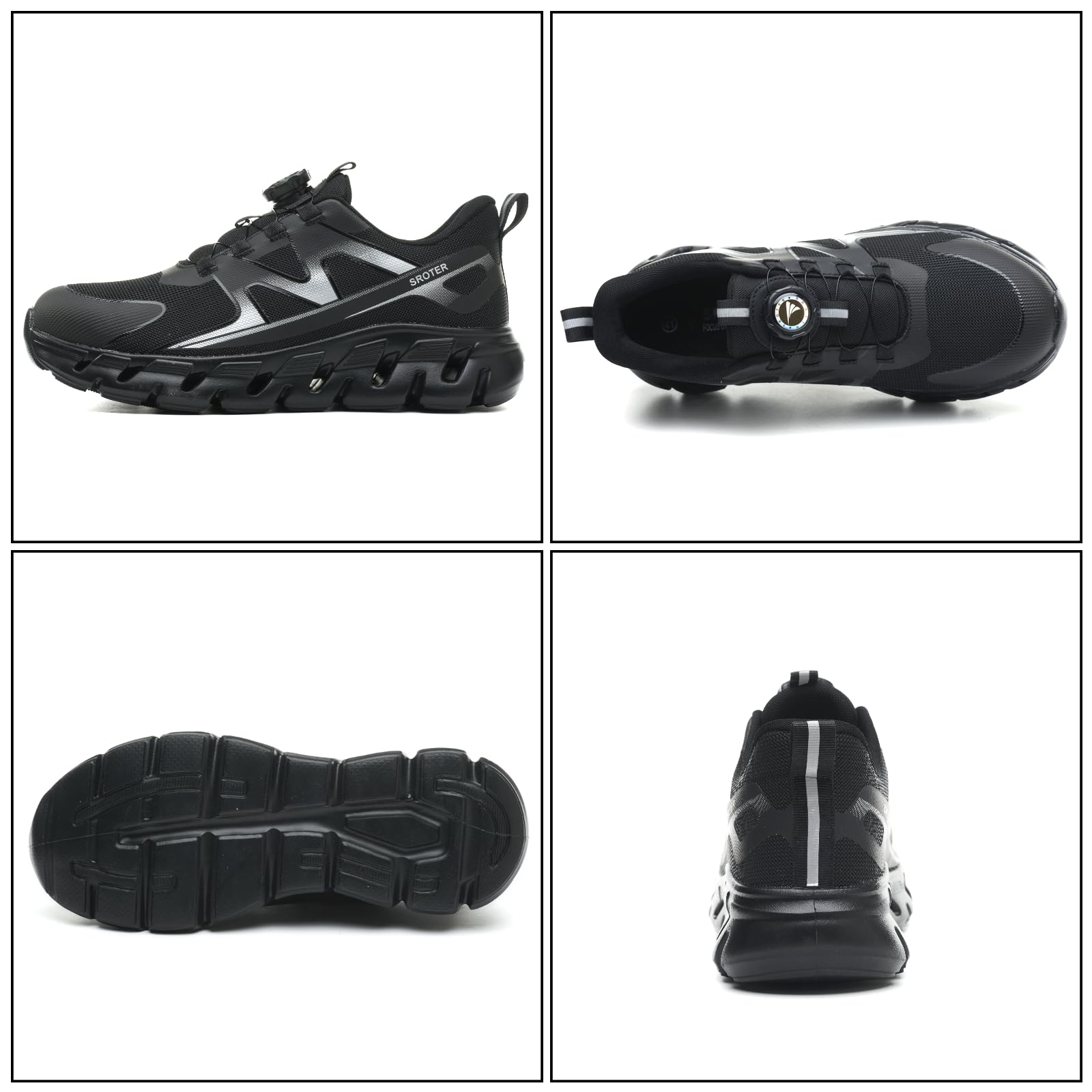 AEKYIWL Scarpe Antinfortunistiche Uomo Donna Bassa Scarpe da Lavoro Leggere Comode Antiscivolo Traspiranti Scarpe Antinfortunistica