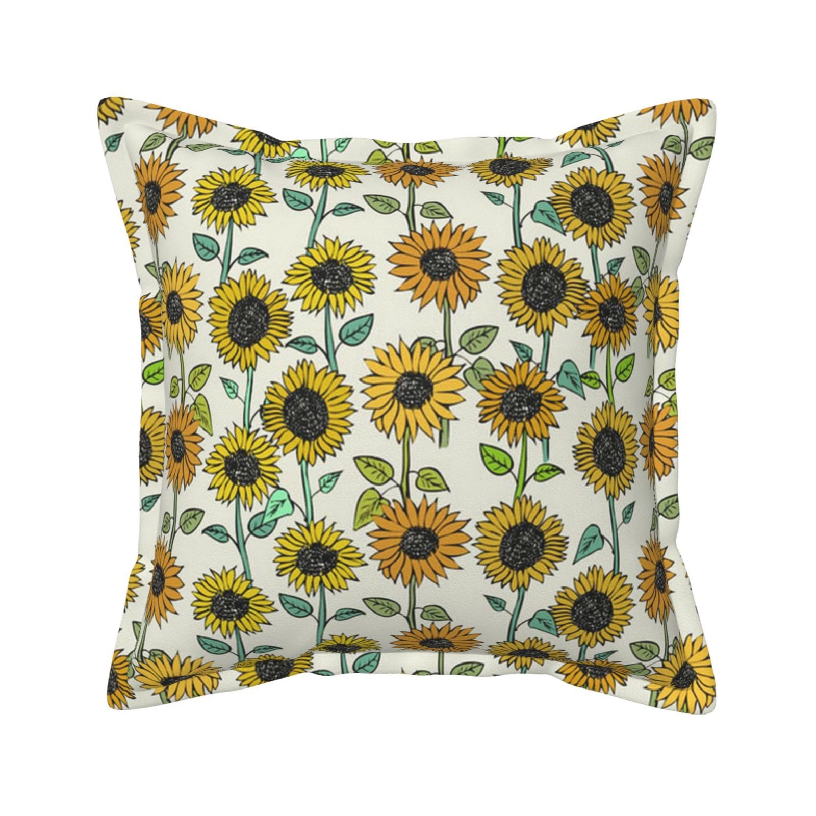Housses de coussin extérieur rustiques et imperméables 50x50 pour lit et canapé