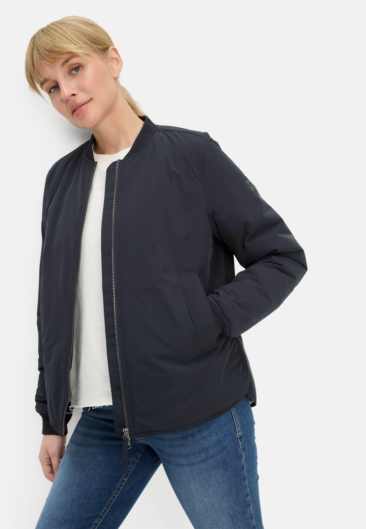 camel active Damen Jacke mit 2-Wege-Reißverschluss