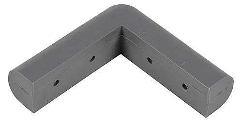 Miniatura 3 de Vestil Protector de esquina de goma CB-2, 16 piezas, 1-1/16 pulgadas, gris