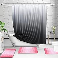 Vista 67 de OLANLY Juego de 2 alfombras de baño de 2 piezas, alfombras de baño de microfibra suave y absorbente y alfombra de inodoro con contorno