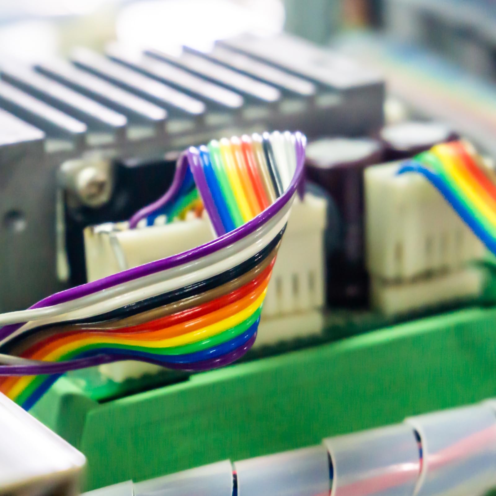 QUARKZMAN Câble Ruban Plat IDC Rainbow DB37 Mâle Vers DB37 Femelle Longueur 78.7 Pouces Pas 2.54mm Fils De Connexion Pour Projets Électroniques