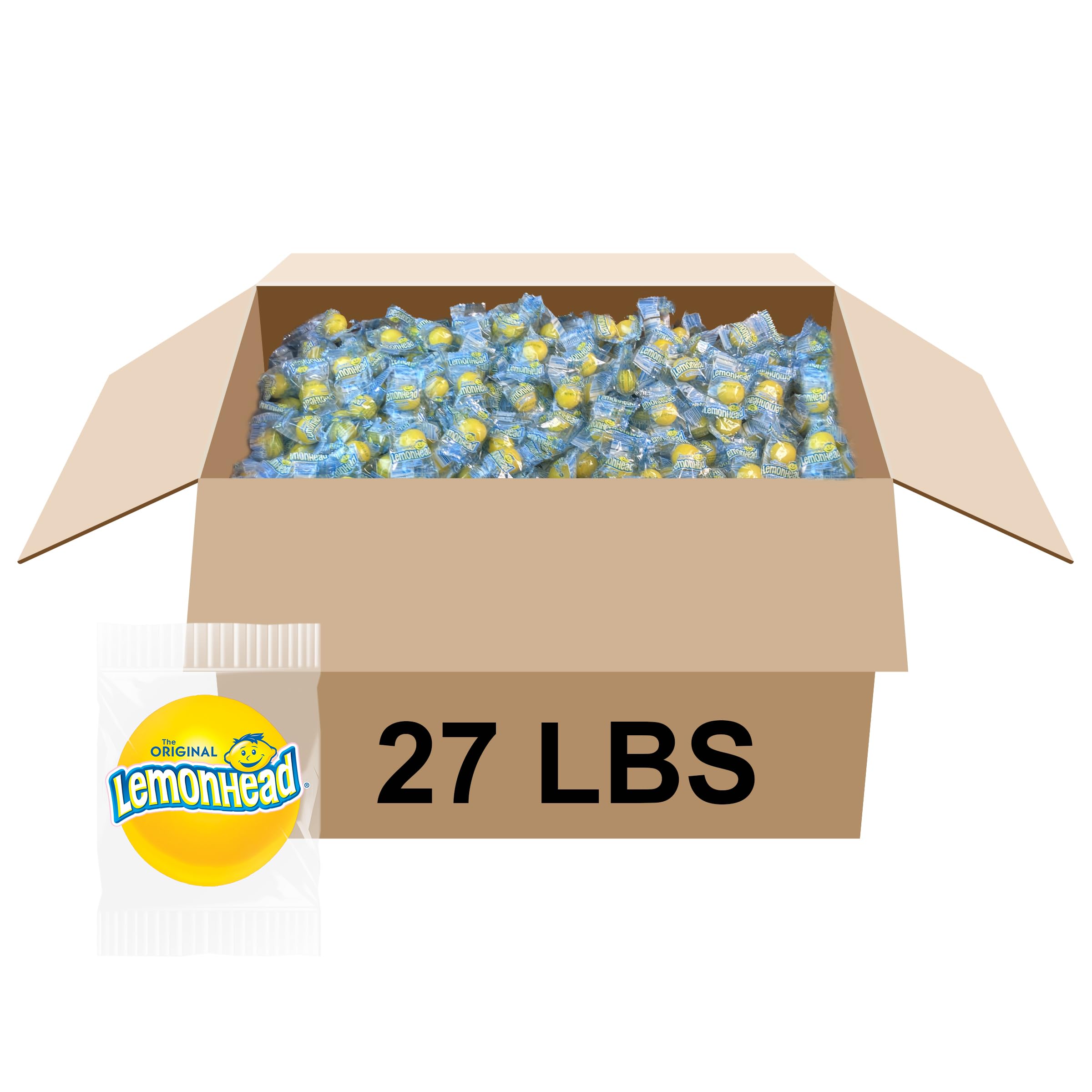Lemonhead Candies, Wrapped - 27 lbs
