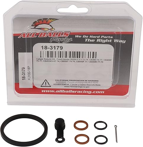 Miniatura 3 de All Balls Racing Kit de reconstrucción de pinza delantera 18-3179 compatible conrepuesto para Honda CB 350 F 1972-74, CB 500 K Four 1974, CB 500 T